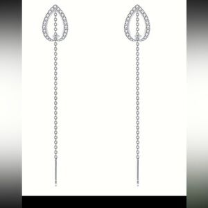 Hand Crafted Silver Drop Earrings Minimalist Design